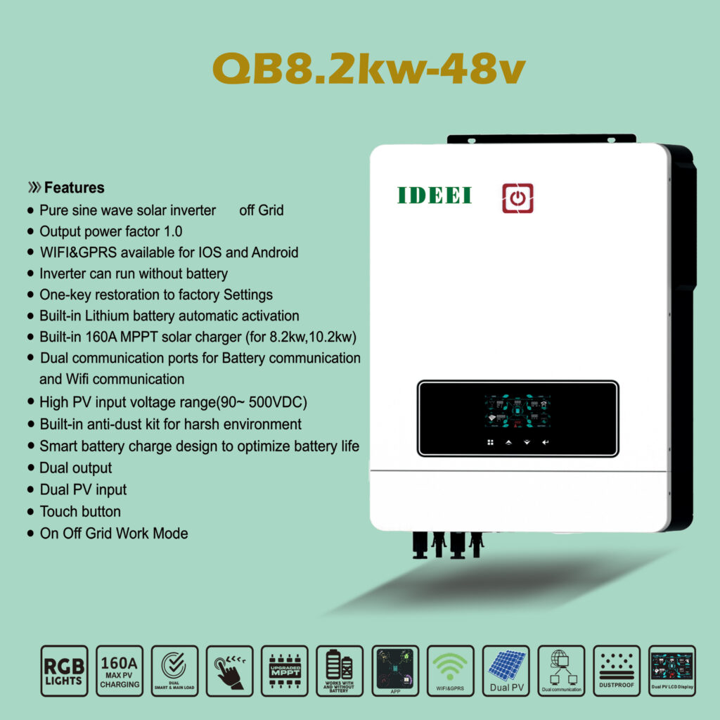 IDEEI QB82-48 8.2kW Dual-PV Off-Grid Solar Inverter view 2