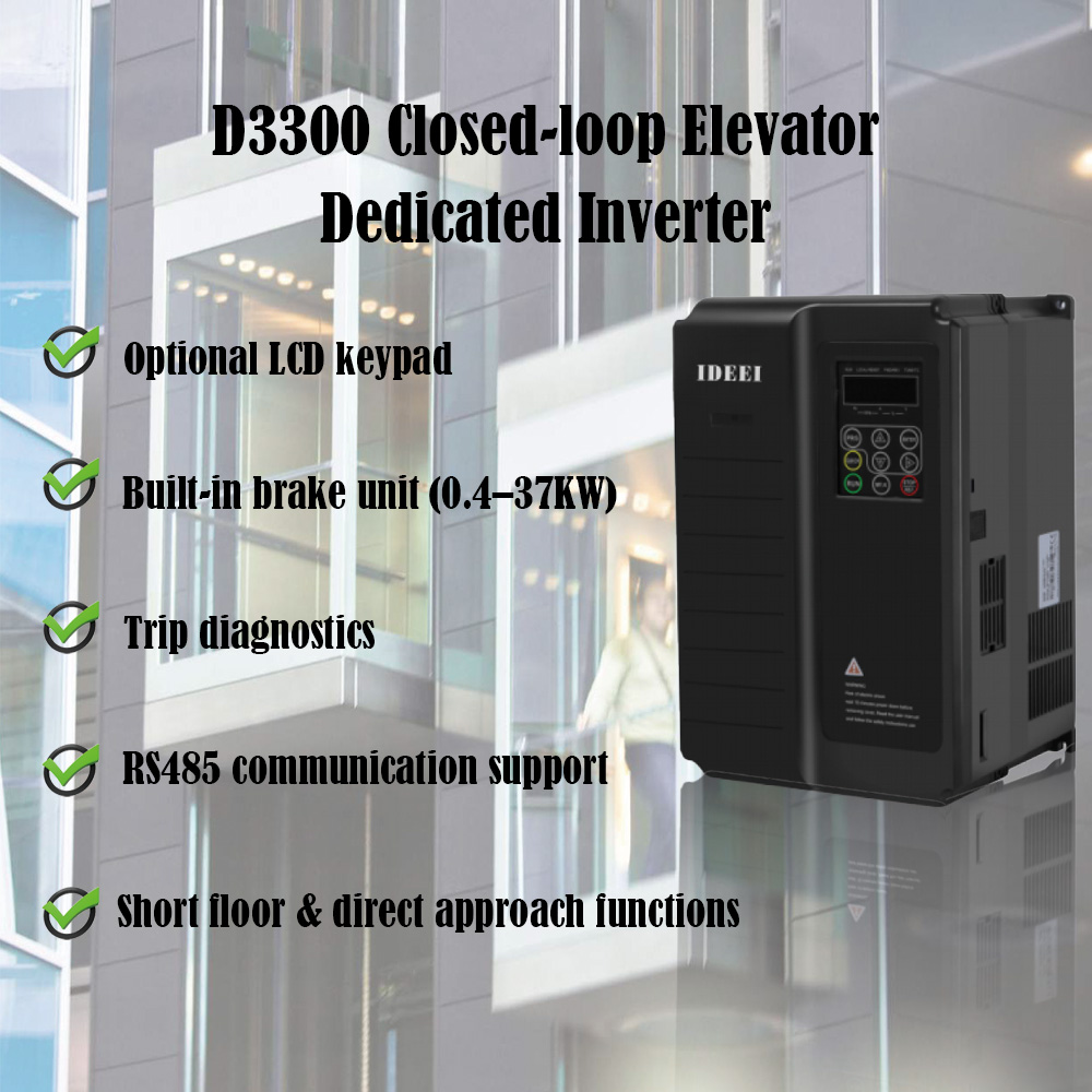 IDEEI D3300 Closed-Loop Elevator Inverter 2.2-45kW view 2
