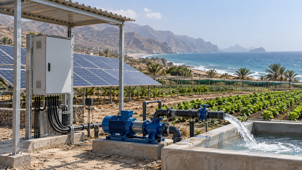 Como escolher um inversor para bombas solares de 11 kW para regiões costeiras no Sultanato de Omã?