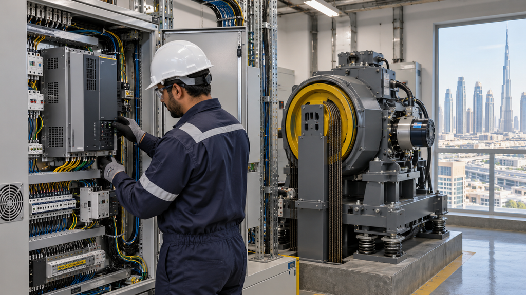 كيف يمكن لمقاول مصاعد إماراتي اختيار محرك تردد متغير حلقة مغلقة بقدرة 7.5kW لمشاريع الاستبدال؟