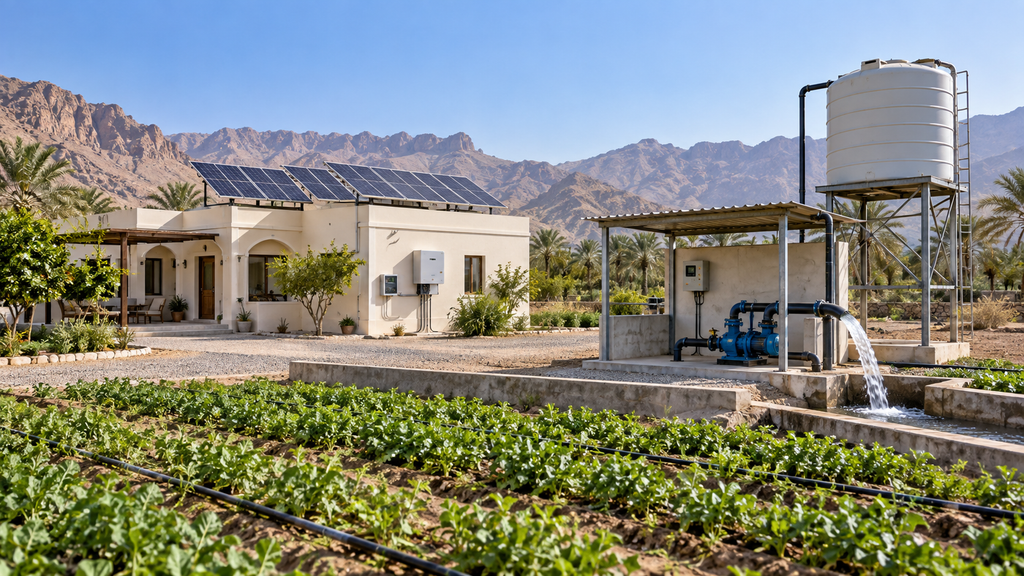 Como escolher um inversor solar de 11 kW para cargas domésticas de 220 V e uma bomba de água de 380 V em Omã