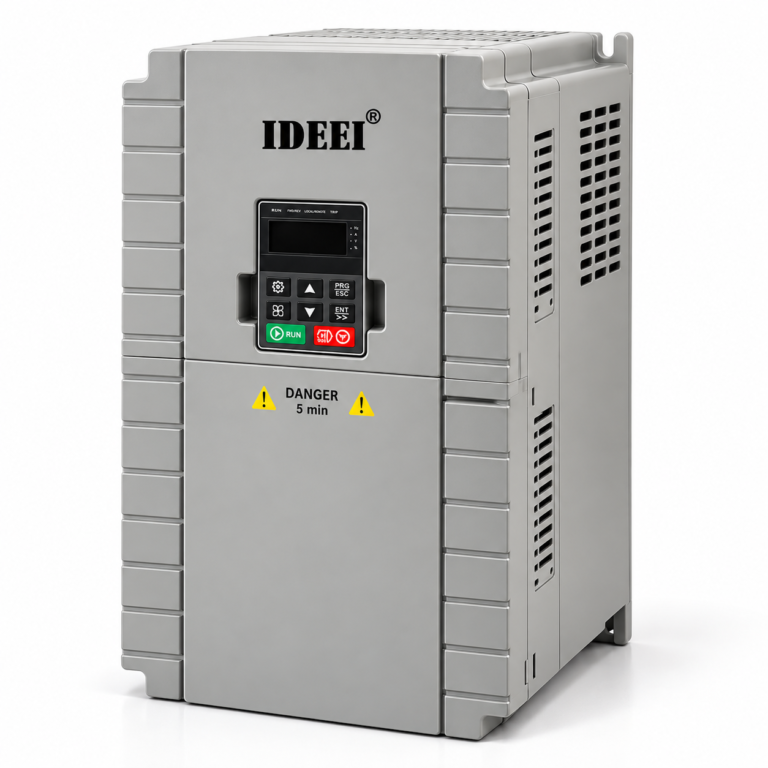 عاكس المضخة الشمسية QB100-PV – هيكل بلاستيكي أبيض 0.4-37kW