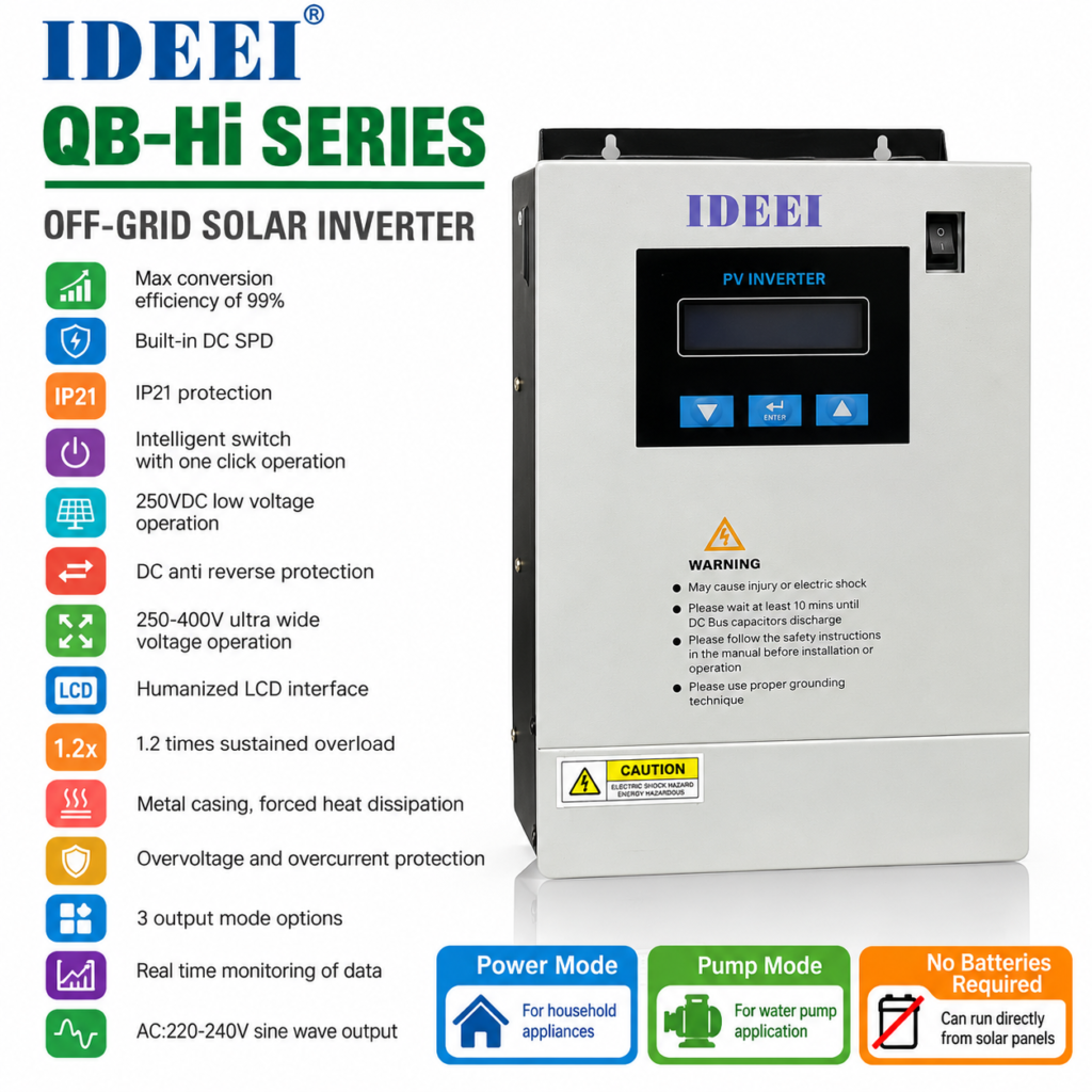 Inversor Solar Off-Grid IDEEI QB-Hi 5-11kW MPPT