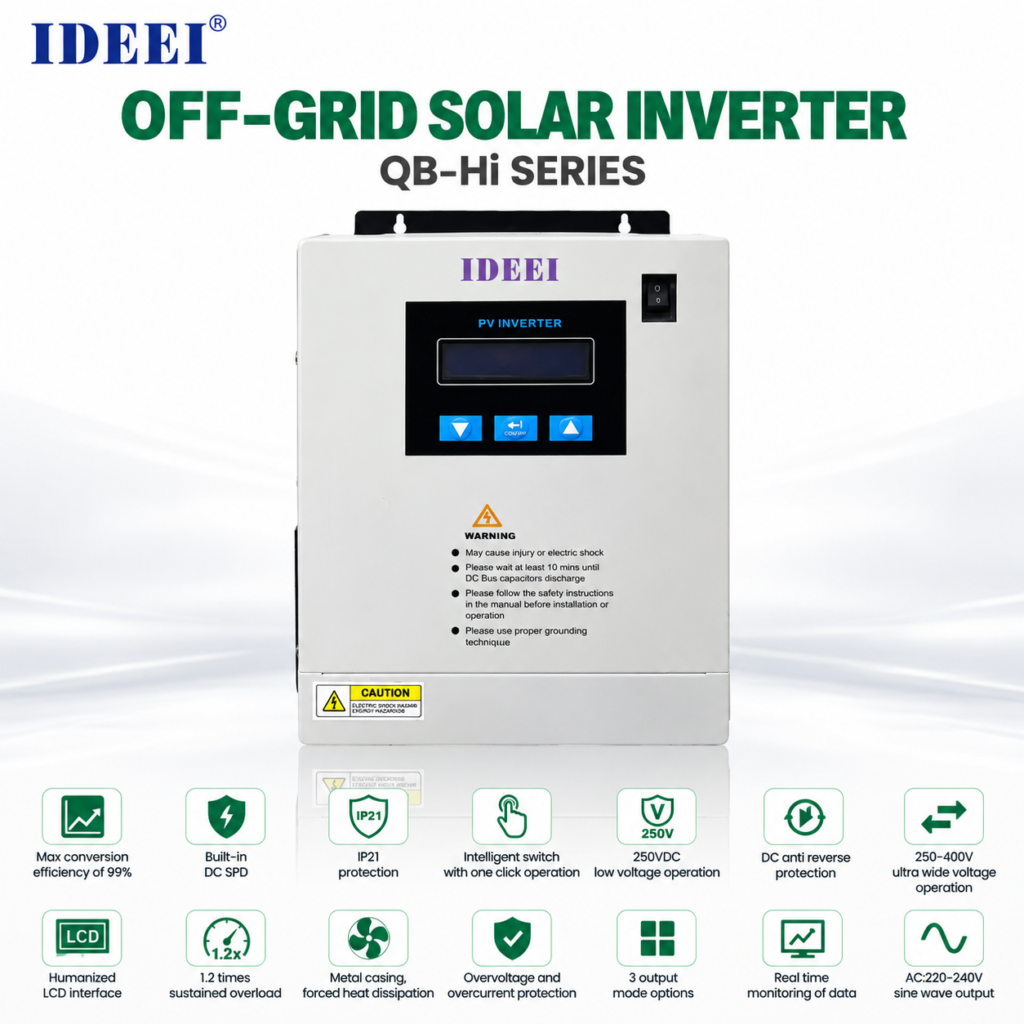 Inversor Solar Off-Grid IDEEI QB-Hi 5-11kW MPPT view 2