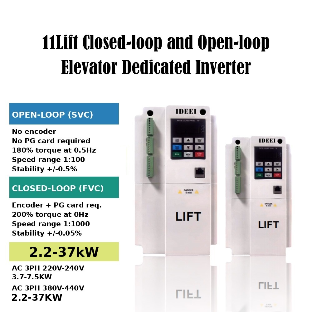 Inversor de Elevador 11LIFT 2.2-37kW – Malha Aberta e Fechada view 3