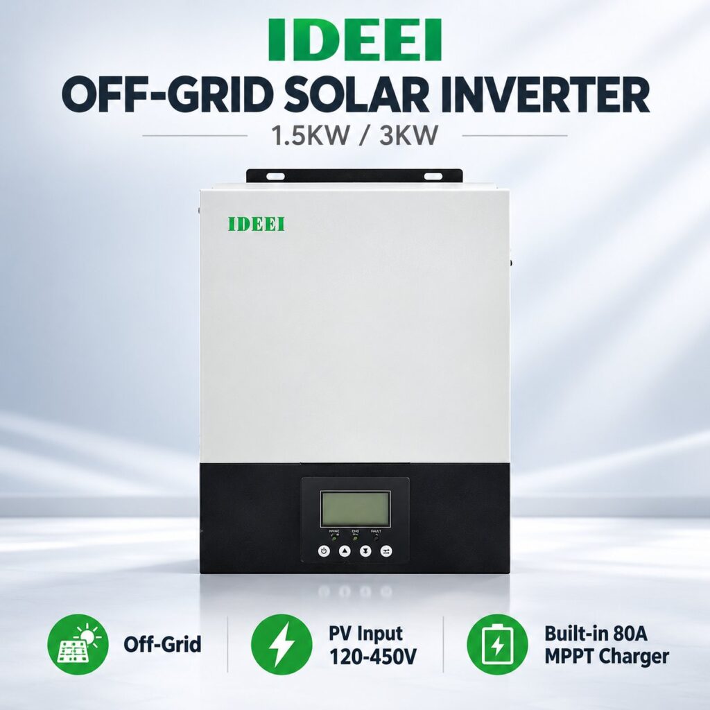 Inversor Solar Off-Grid QB15 e QB30 1.5-3kW 24V
