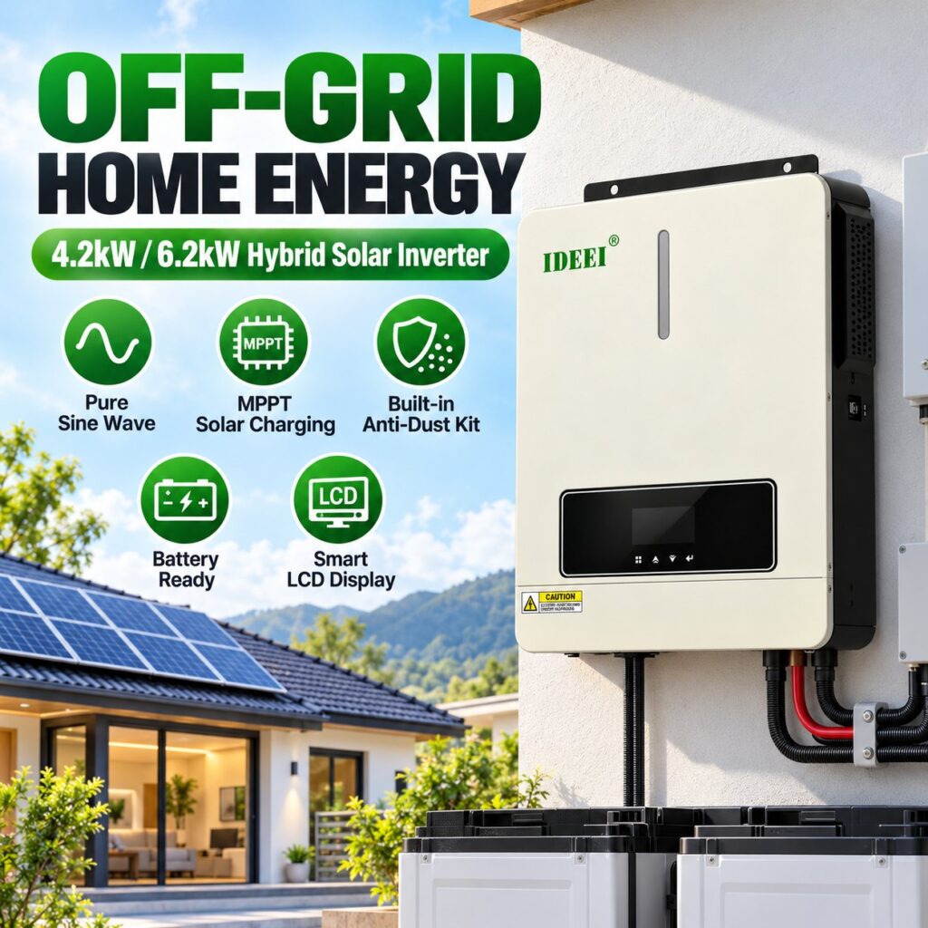 Inversor Solar Híbrido QB42 e QB62 4.2-6.2kW 24V/48V