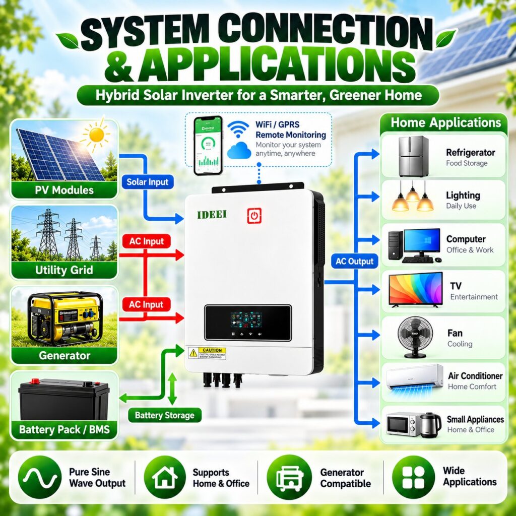 Inversor Solar Híbrido QB82 y QB102 8.2-10.2kW 48V view 5